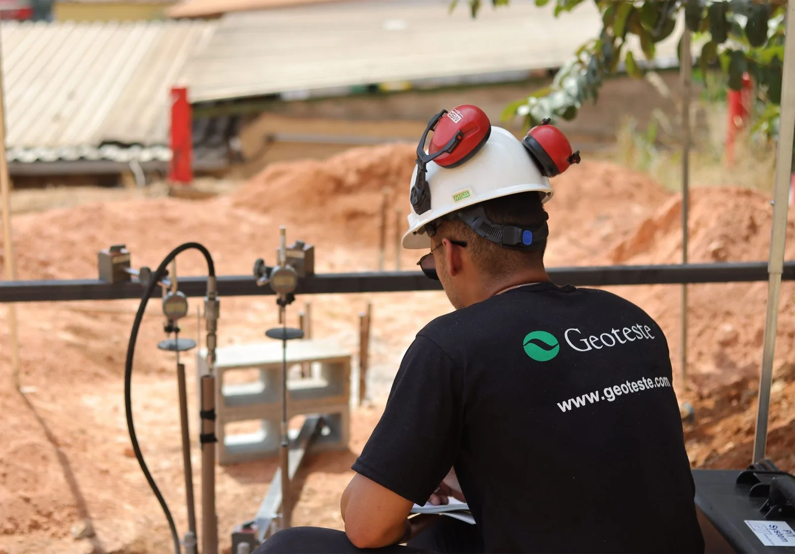 Ensaio geotécnico Geoteste